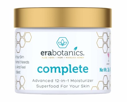 Close up of Era Organics Face Moisturizer Cream texture