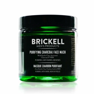 Brickell Men's Purifying Charcoal Face Mask application process