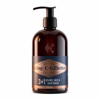 King C. Gillette Beard Wash with argan oil and avocado oil