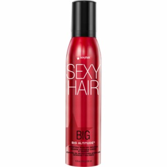 Application of SexyHair Big Altitude Bodifying Blow Dry Mousse on hair